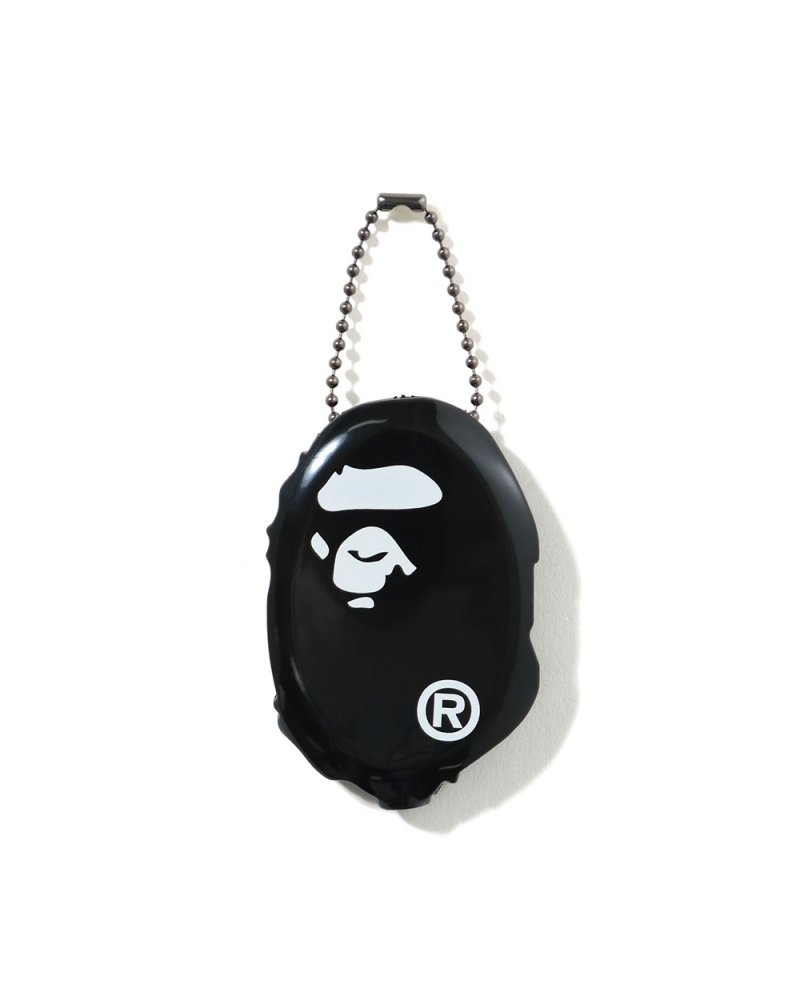 Autres Accessoires Bape Ape Head Coin case Noir Homme | AZH-18960797